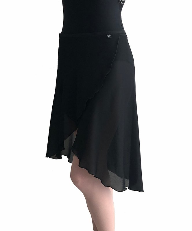 Jule Dancewear Long Wrap Skirt: Black ジュールダンスウェア ロング巻スカート ブラック