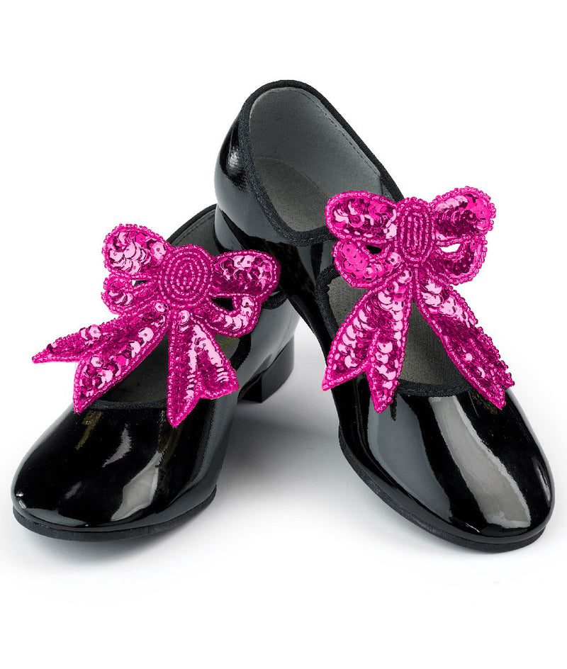 アウィッシュカムトゥルー スパンコールリボンシューズ 【子供】Wish Come True Sequin Shoe Bows