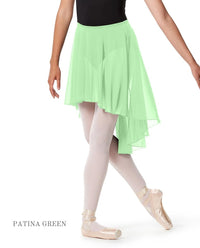 リュリ スカート 【大人】 全35色 LULLI Hight Low Ballet Mesh Skirt Lucrezia with elastic waistband LUB271