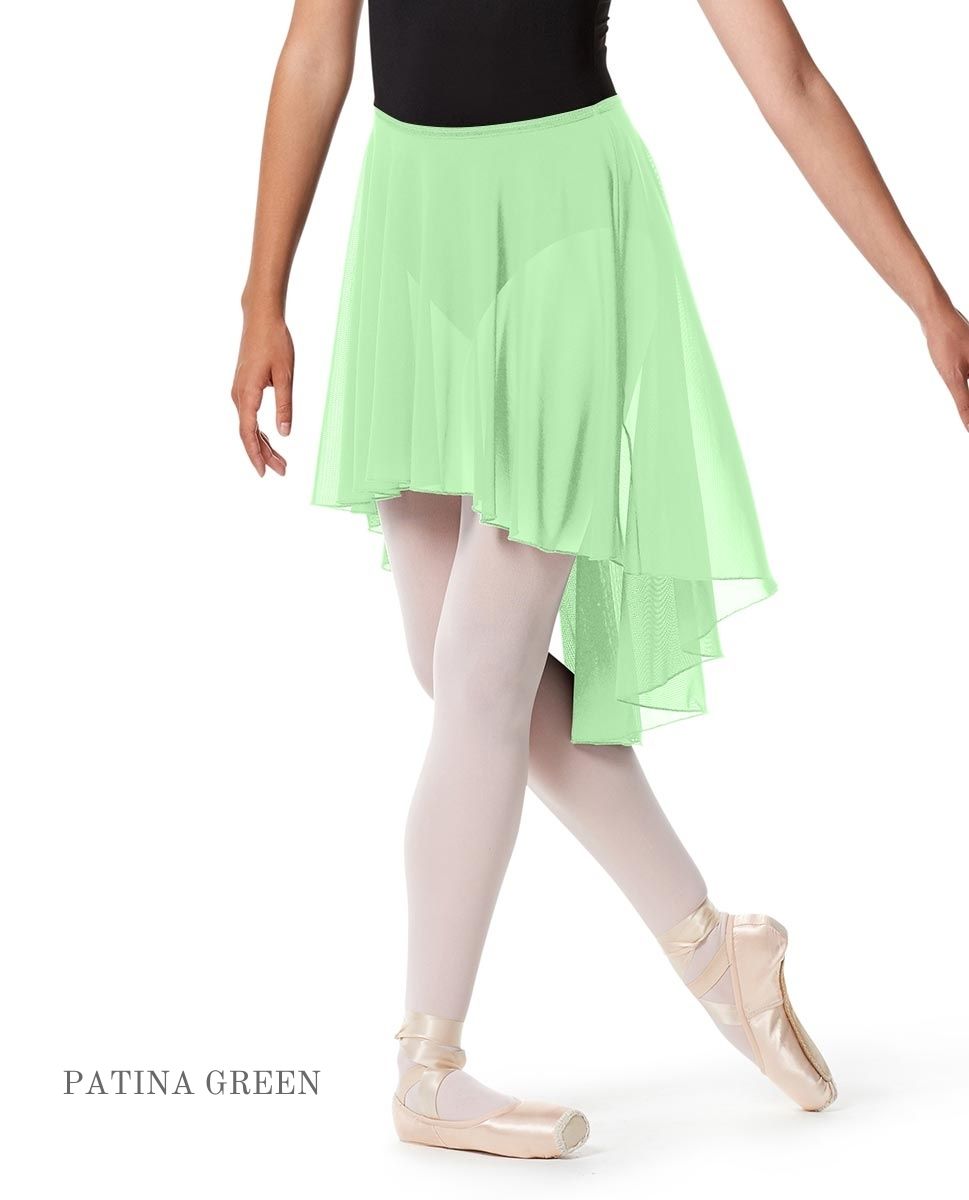 リュリ スカート 【大人】 全35色 LULLI Hight Low Ballet Mesh Skirt Lucrezia with elastic waistband LUB271