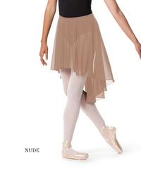 リュリ スカート 【大人】 全35色 LULLI Hight Low Ballet Mesh Skirt Lucrezia with elastic waistband LUB271