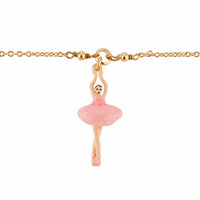 ピンク ミニバレリーナ ペンダント ブレスレット レネレイド ミニ パ・ド・ドゥ （在庫商品）Les Nereides Mini Pas De Deux with Pink mini Ballerina Pendant Bracelet