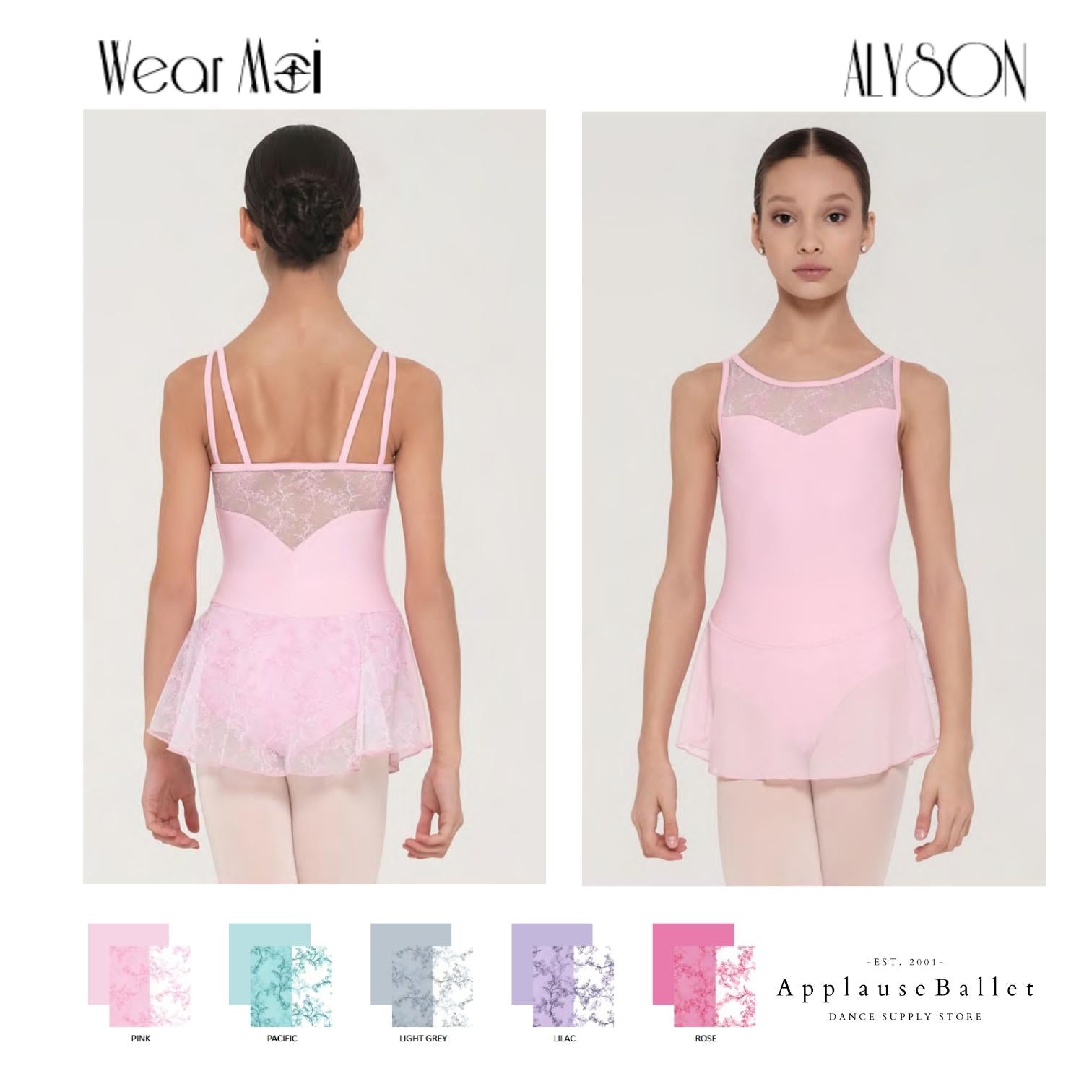 ウェアモア アリソン スカート付きレオタード 全5色 【子供】Wear Moi ALYSON