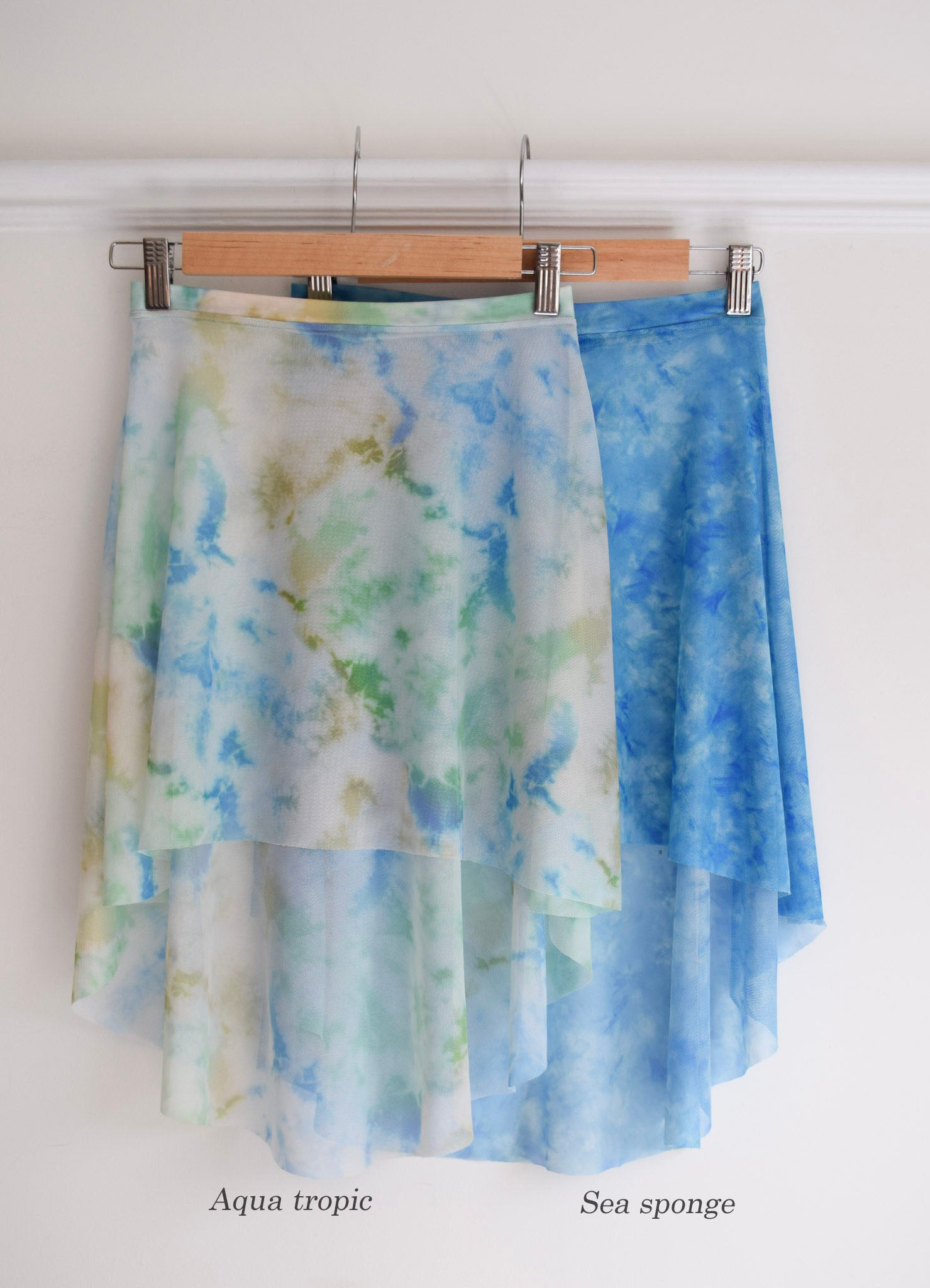 B.S.B.L Printed Pull-on Power Mesh Skirts Aqua & Sea プリント プルオン パワーメッシュ ハイロースカート アクア & シー