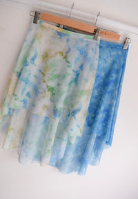 B.S.B.L Printed Pull-on Power Mesh Skirts Aqua & Sea プリント プルオン パワーメッシュ ハイロースカート アクア & シー