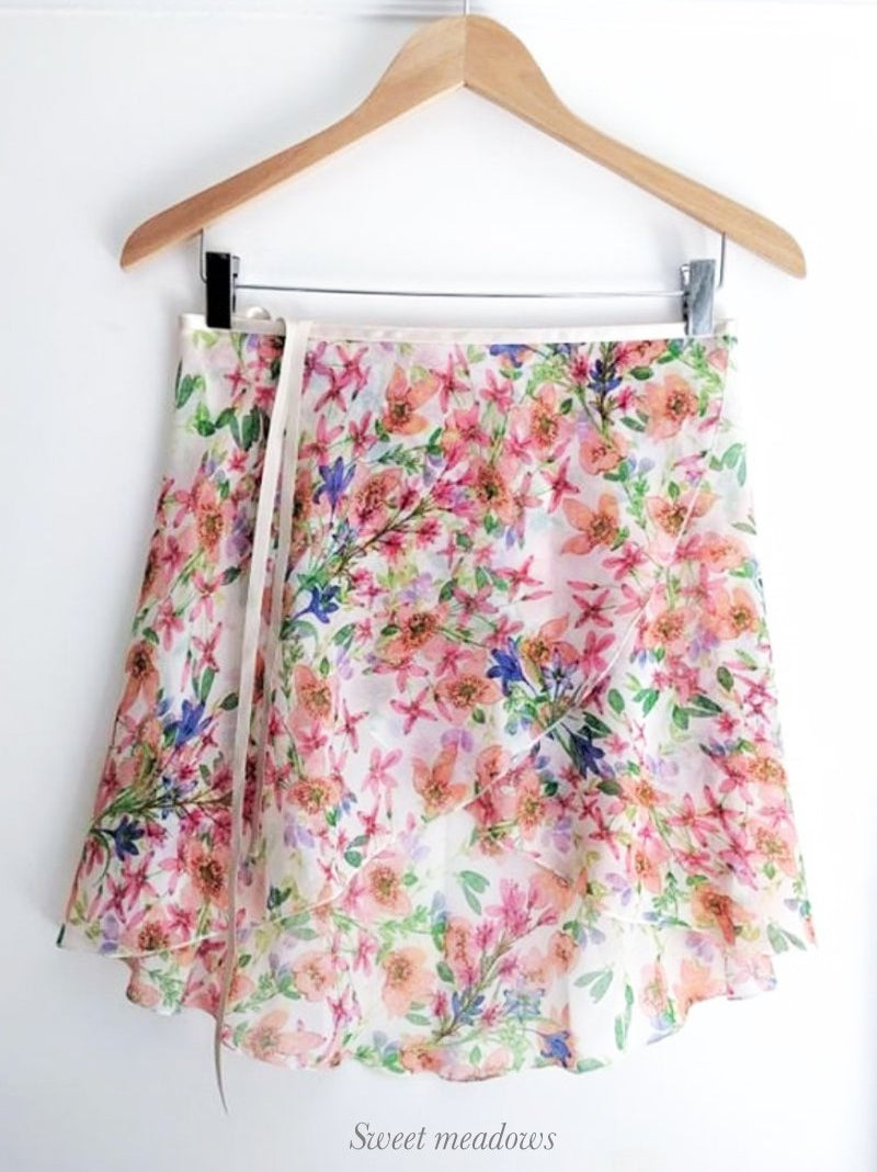 B.S.B.L Wrap Skirt 'Sweet Meadows' バレエ巻きスカート 28cm, 33cm, 40cm, 48cm, 61-66cm