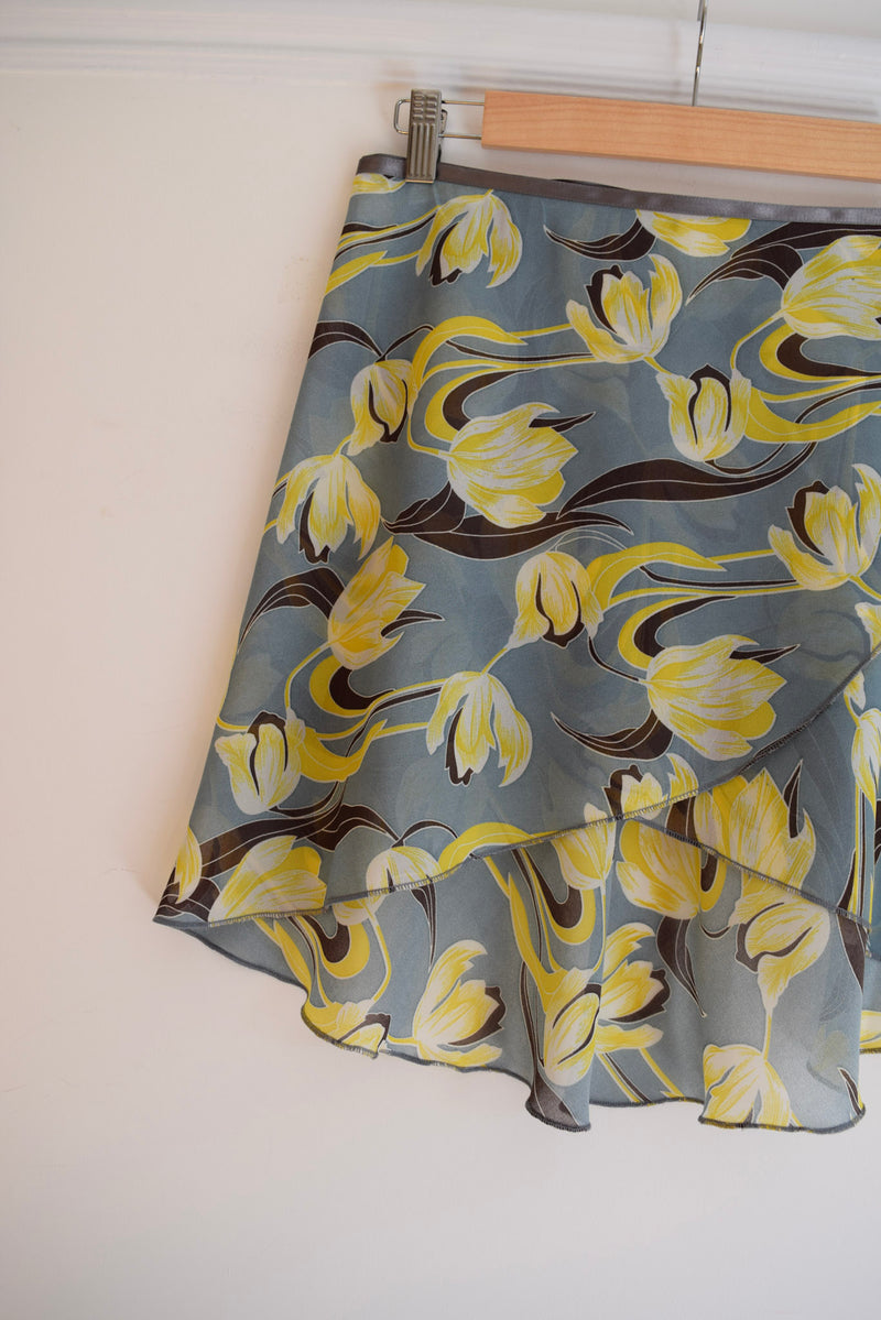 B.S.B.L Wrap Skirt 'Decco Tulips' バレエ巻きスカート 40cm, 48cm