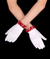アウィッシュカムトゥルー スパンコールトリム白手袋 全3色 A Wish Come True Sequin Trim White Gloves