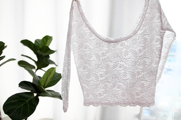 レヴダンス アデーレ オフショルダー レーストップ ホワイト LEVDANCE