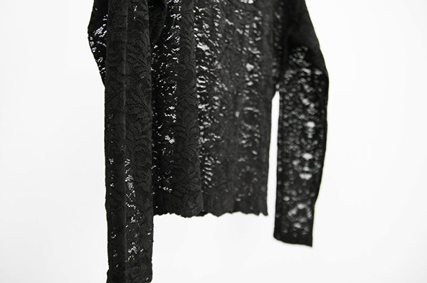 レヴダンス アデーレ オフショルダー レーストップ ブラック LEVDANCE adèle off-shoulder lace top BLACK
