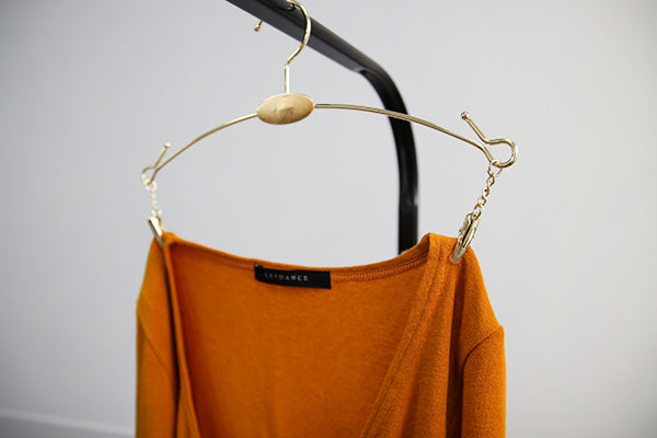 レヴダンス クロスオーバーセーター ルセットオレンジ LEVDANCE crossover sweater RUSSET ORANGE