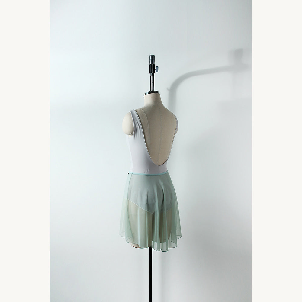 LEVDANCE haze mesh pull-on skirt VINTAGE GREEN レヴゥダンス ヘイズメッシュプルオンスカート ヴィンテージグリーン