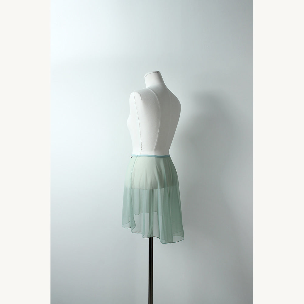 LEVDANCE haze mesh pull-on skirt VINTAGE GREEN レヴゥダンス ヘイズメッシュプルオンスカート ヴィンテージグリーン