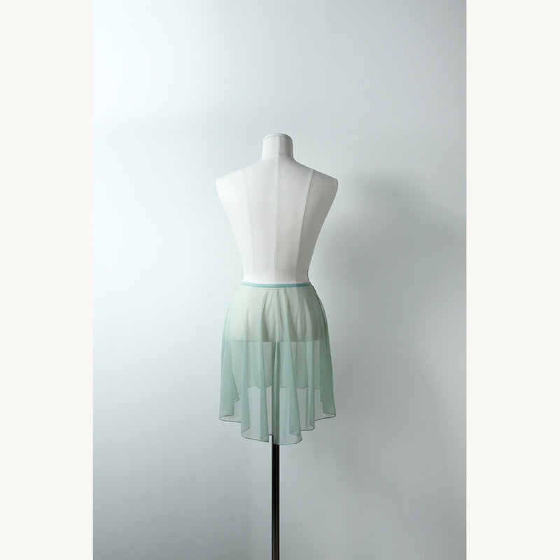 LEVDANCE haze mesh pull-on skirt VINTAGE GREEN レヴゥダンス ヘイズメッシュプルオンスカート ヴィンテージグリーン