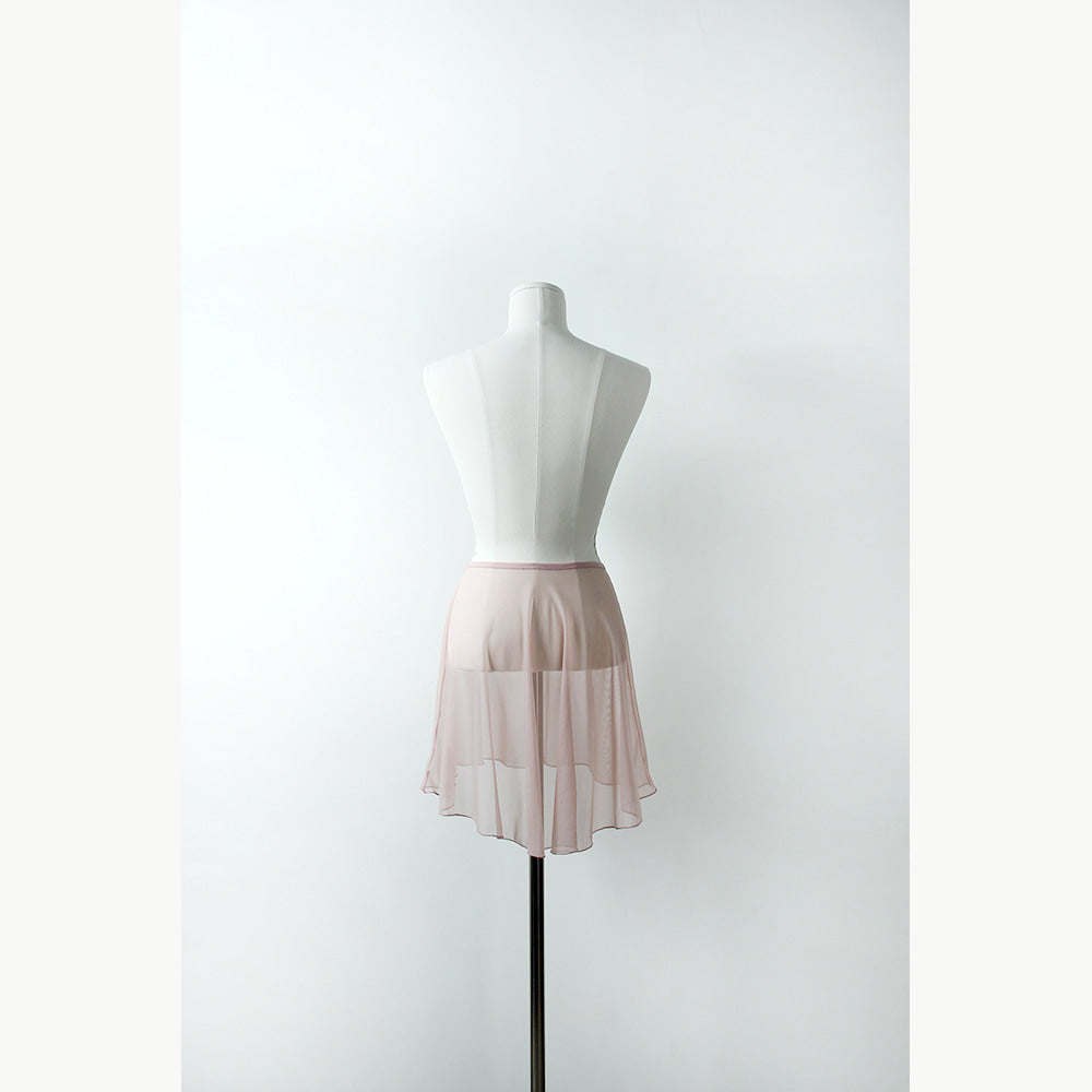 レヴダンス ヘイズメッシュプルオンスカート ミスティローズ LEVDANCE haze mesh pull-on skirt MISTY ROSE