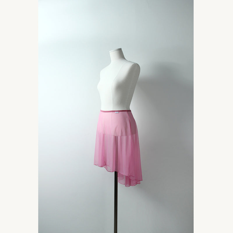 LEVDANCE haze mesh pull-on skirt PURE PINK レヴゥダンス ヘイズメッシュプルオンスカート ピュアピンク