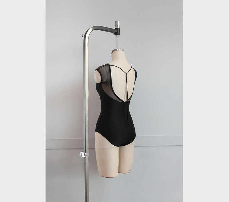 LEVDANCE marguerite cap sleeve leotard BLACK レヴゥダンス マルグリット 半袖レオタード ブラック