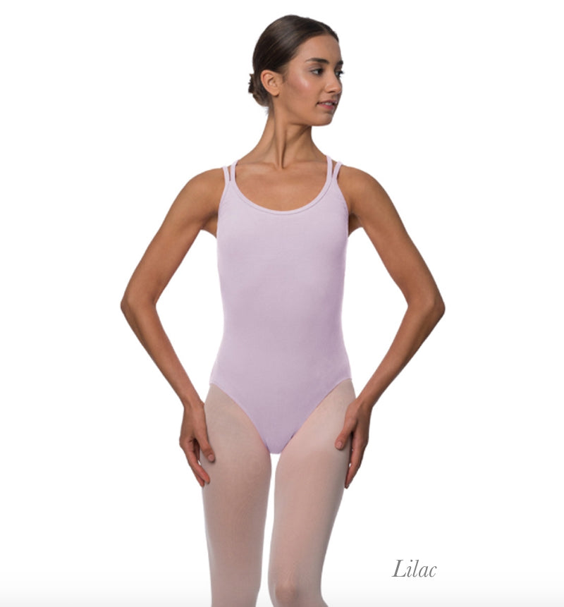 LULLI リュリ イヴェット ダブルストラップ キャミソールコットンダンスレオタード 【大人】 全20色 LUB206