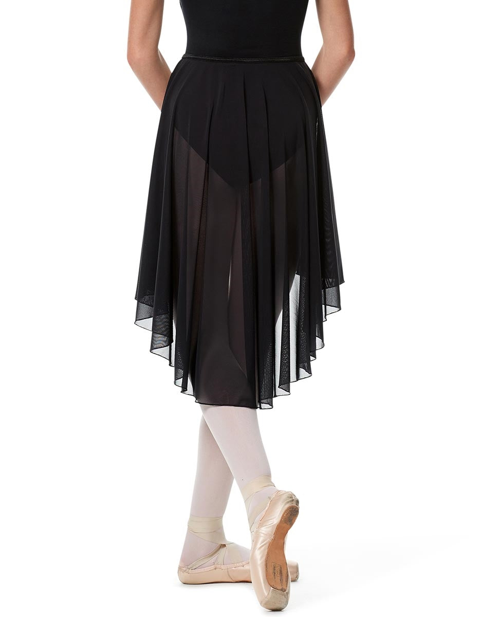 リュリ スカート 【大人】 全35色 LULLI Hight Low Ballet Mesh Skirt Lucrezia with elastic waistband LUB271
