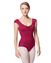 リュリ プリンセス キャップスリーブレオタード シナモン 【大人】 全31色 LULLI Princess Leo Cinnamon With Bra Pockets