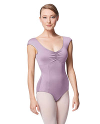 リュリ プリンセス キャップスリーブレオタード シナモン 【大人】 全31色 LULLI Princess Leo Cinnamon With Bra Pockets