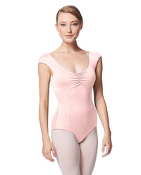 リュリ プリンセス キャップスリーブレオタード シナモン 【大人】 全31色 LULLI Princess Leo Cinnamon With Bra Pockets