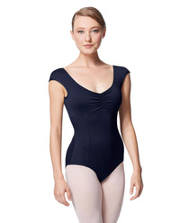 リュリ プリンセス キャップスリーブレオタード シナモン 【大人】 全31色 LULLI Princess Leo Cinnamon With Bra Pockets