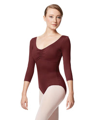 リュリ ロングスリーブレオタード カメリア 【大人】 全31色 LULLI Long Sleeve Leotard with Bra Pockets Camellia