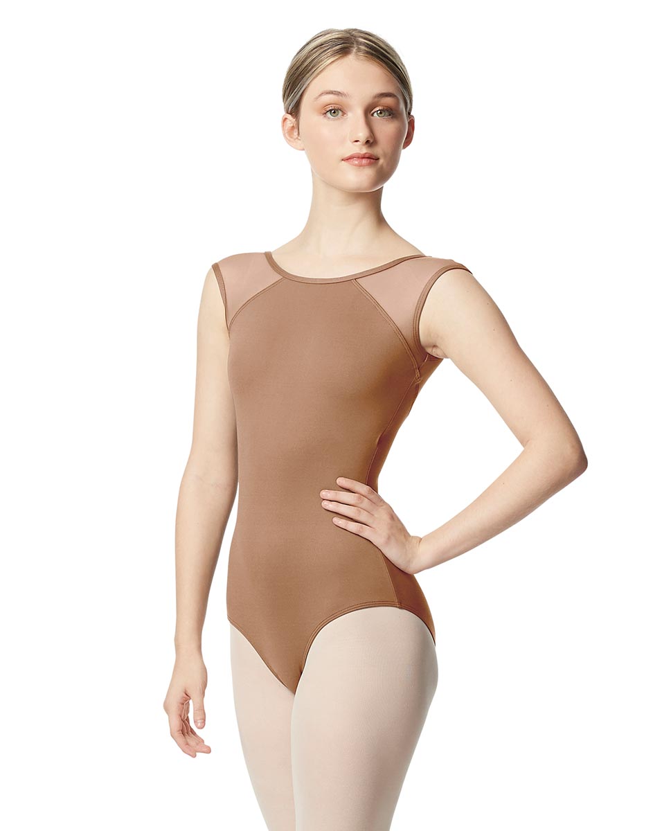 リュリ ヨークメッシュ キャップスリーブレオタード ニキータ 【大人】 全29色 LULLI Yoke Mesh Cap Sleeve Leotard Nikita