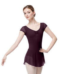 リュリ キャップスリーブ ドレスレオタード ソフヤ 【大人】 全29色 LULLI Cap Sleeve Dressed Leotard Sofya
