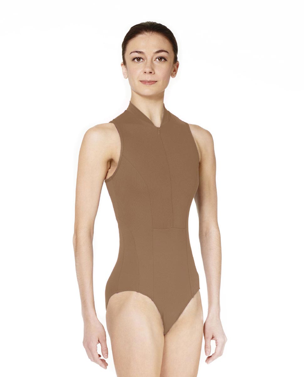 リュリ ハイネックレオタード 【大人】 全37色 LULLI Womens Marion High Neck Zip Up Tank Leotard LUB818