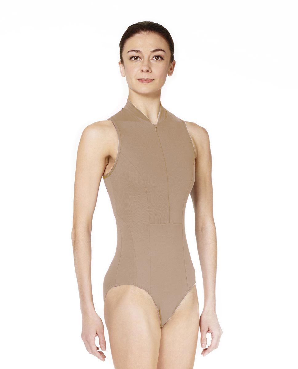 リュリ ハイネックレオタード 【大人】 全37色 LULLI Womens Marion High Neck Zip Up Tank Leotard LUB818
