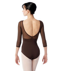 リュリ  3/4スリーブメッシュレオタード アイリス 【大人】LULLI 3/4 Sleeve Mesh Leotard Iris 全37色 LUB859