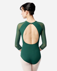 リュリ  ハイネック七分袖レオタード メイヴ 【大人】LULLI Womens High Neck 3/4 Sleeve Leotard Maeve  全37色 LUB863