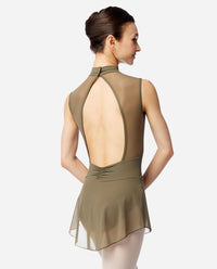 リュリ  スカートモックネックレオタード イザベル 【大人】LULLI Womens Skirted Mock Neck Leotard Isabelle 全37色 LUB871