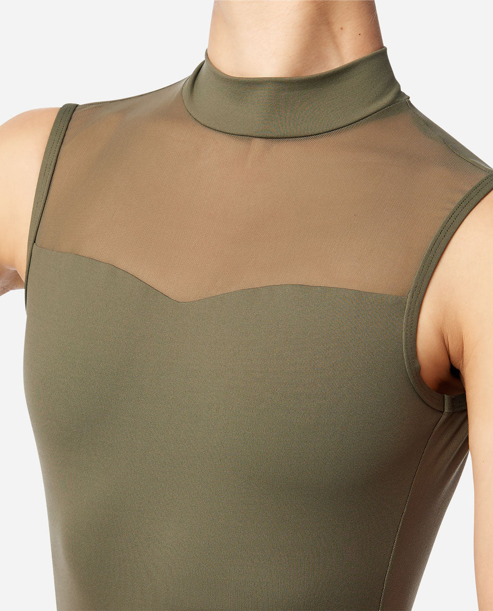 リュリ  スカートモックネックレオタード イザベル 【大人】LULLI Womens Skirted Mock Neck Leotard Isabelle 全37色 LUB871