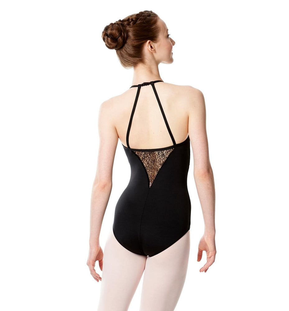 LULLI リュリ エディス ワイルドメッシュホルターネックレオタード 【大人】 LUF475
