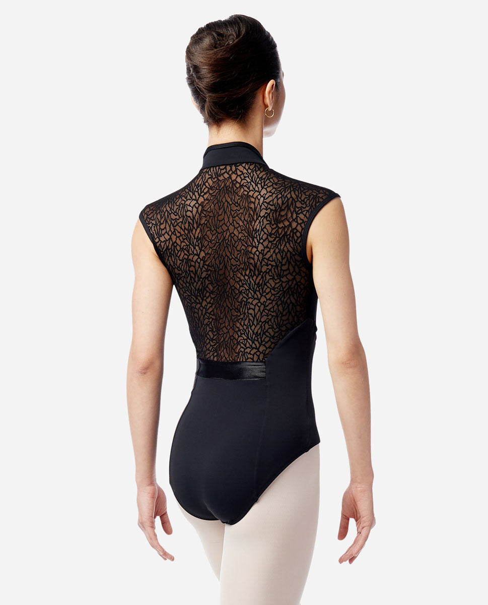 リュリ  ジップフロント ハイネック ダンスレオタード アリエラ 【大人】LULLI Womens Zip Front High Neck Dance Leotard Ariella  LUF671