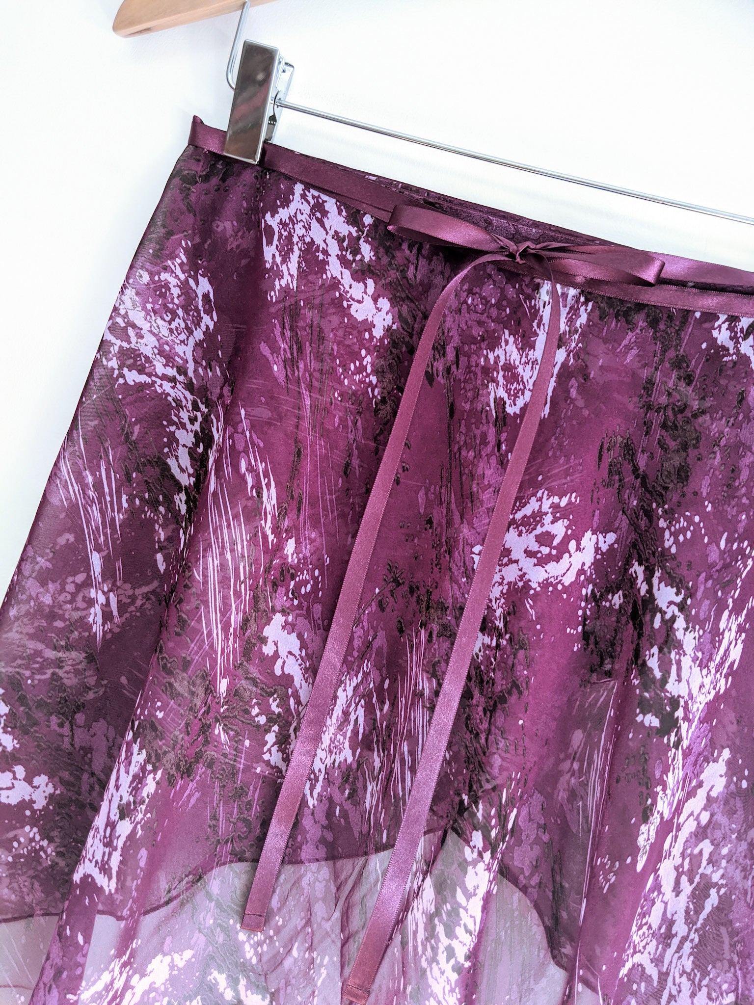 B.S.B.L Wrap Skirt 'Pasha Purple' バレエ巻きスカート 28cm, 33cm