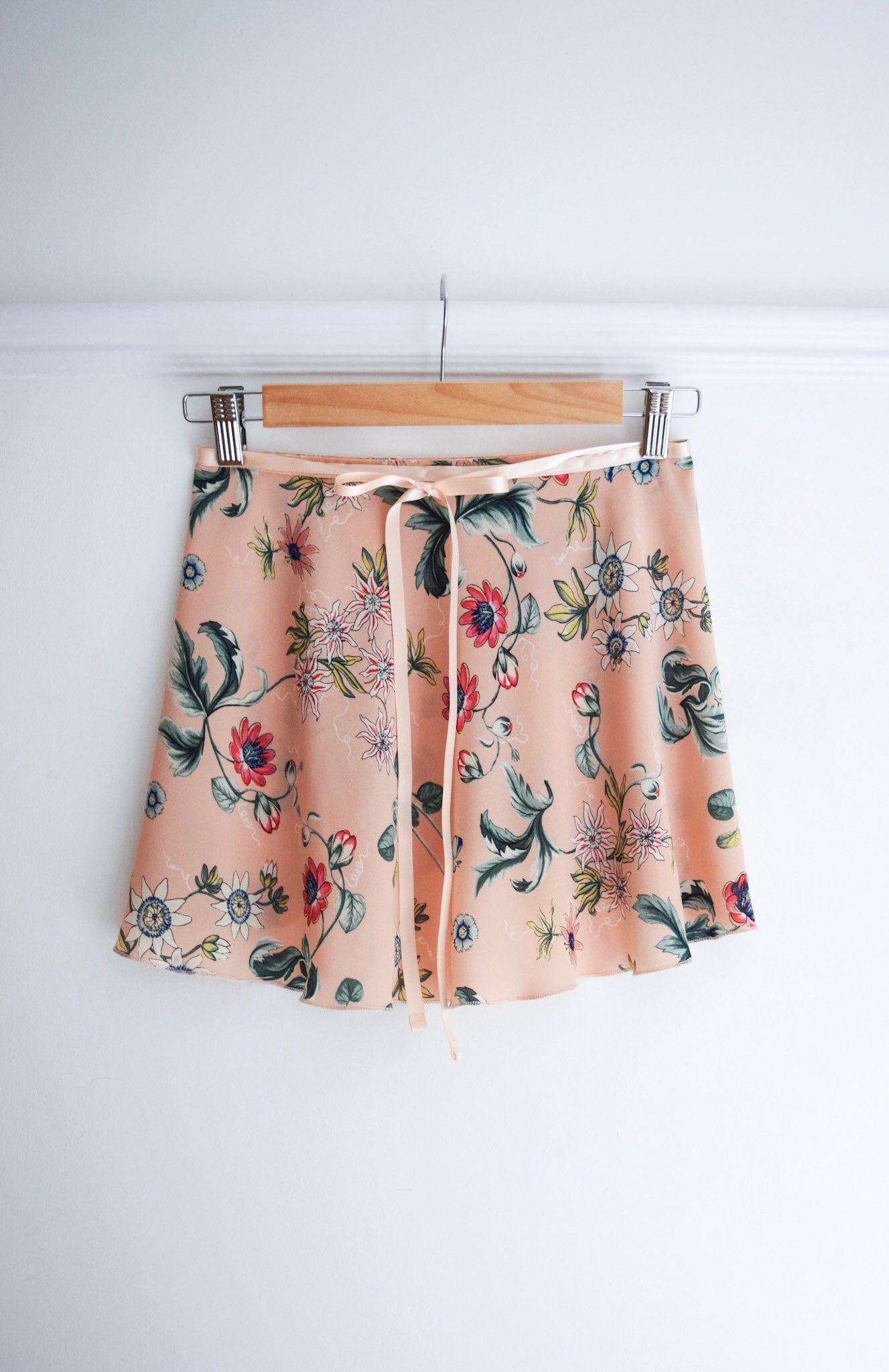 B.S.B.L Wrap Skirt 'Peaches and cream' バレエ巻きスカート 28cm