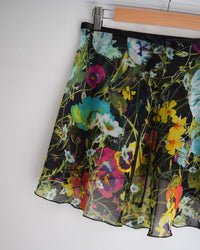 B.S.B.L Wrap Skirt 'Poppies and Pansies' バレエ巻きスカート 40cm, 48cm