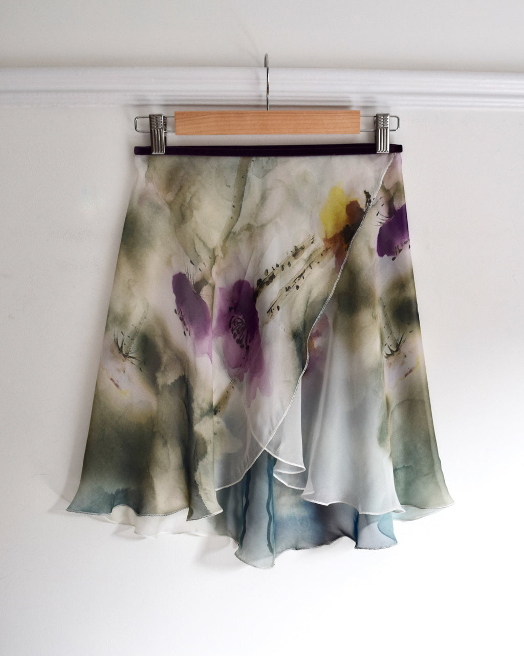 B.S.B.L Wrap Skirt 'Poppy Paradox Purple' バレエ巻きスカート 40cm