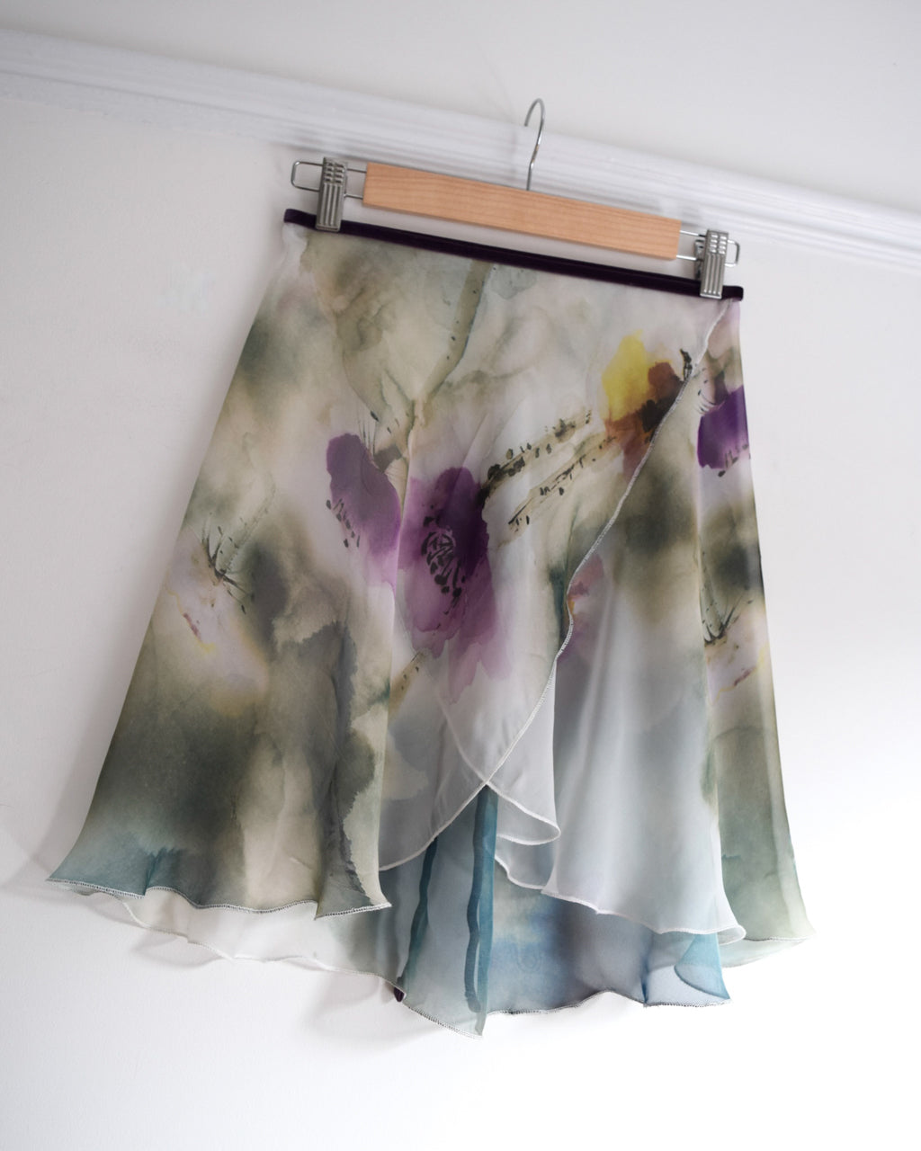 B.S.B.L Wrap Skirt 'Poppy Paradox Purple' バレエ巻きスカート 40cm, 48cm, 53cm