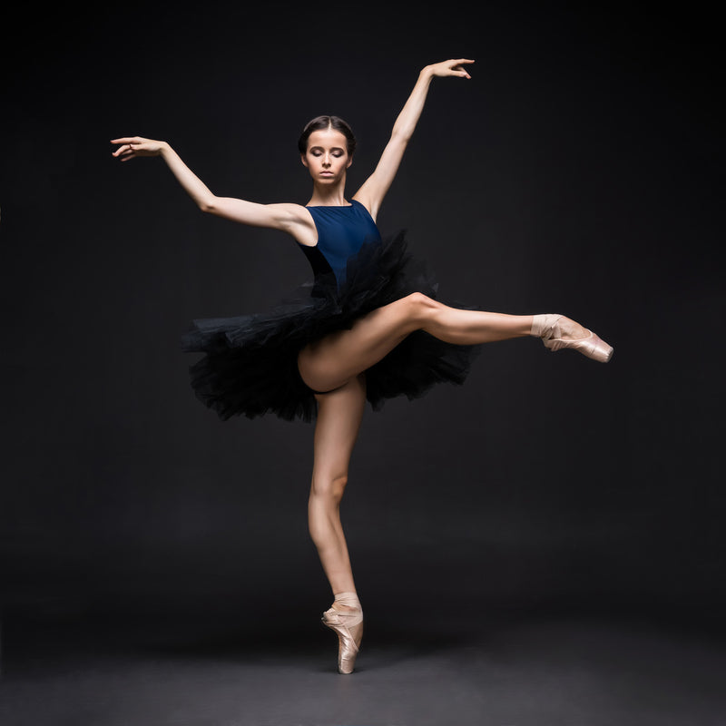 エレベ ダンスウェア アリソン ダークネイビー ベルベット Eleve Dancewear Allison Dark Navy Velvet RTW