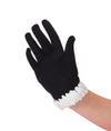 アウィッシュカムトゥルー ダンス衣装 スパンコールトリム黒手袋 【子供】A Wish Come True Sequin Trim Black Gloves