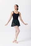 インターメッツォ マニラフロックメッシュ巻スカート Intermezzo Manila Skirt Wrap Floc Mesh with Elastic Ties Ballet Dance