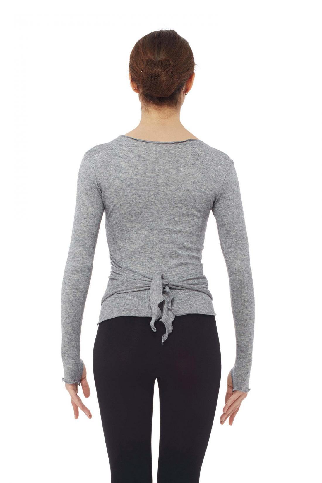インターメッツォ ビスコース長袖クロスオーバートップ Intermezzo Viscose Long Sleeve Crossover dance ballet top 全2色