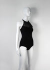 レヴダンス ジョセフィンホルターネックレオタード ブラック LEVDANCE josephine halter neck leotard BLACK