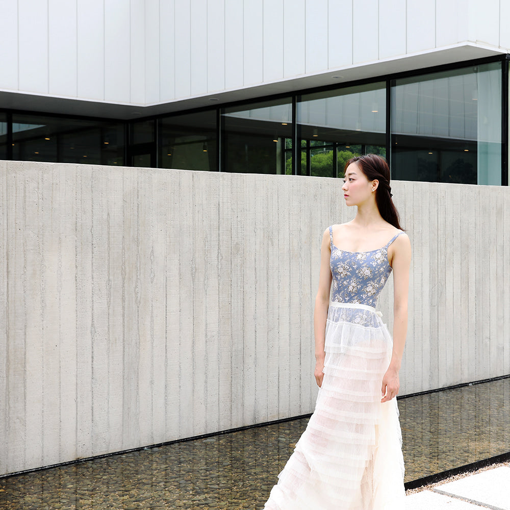 レヴダンス エミリー キャミソールレオタード トワルドジュイ スレート