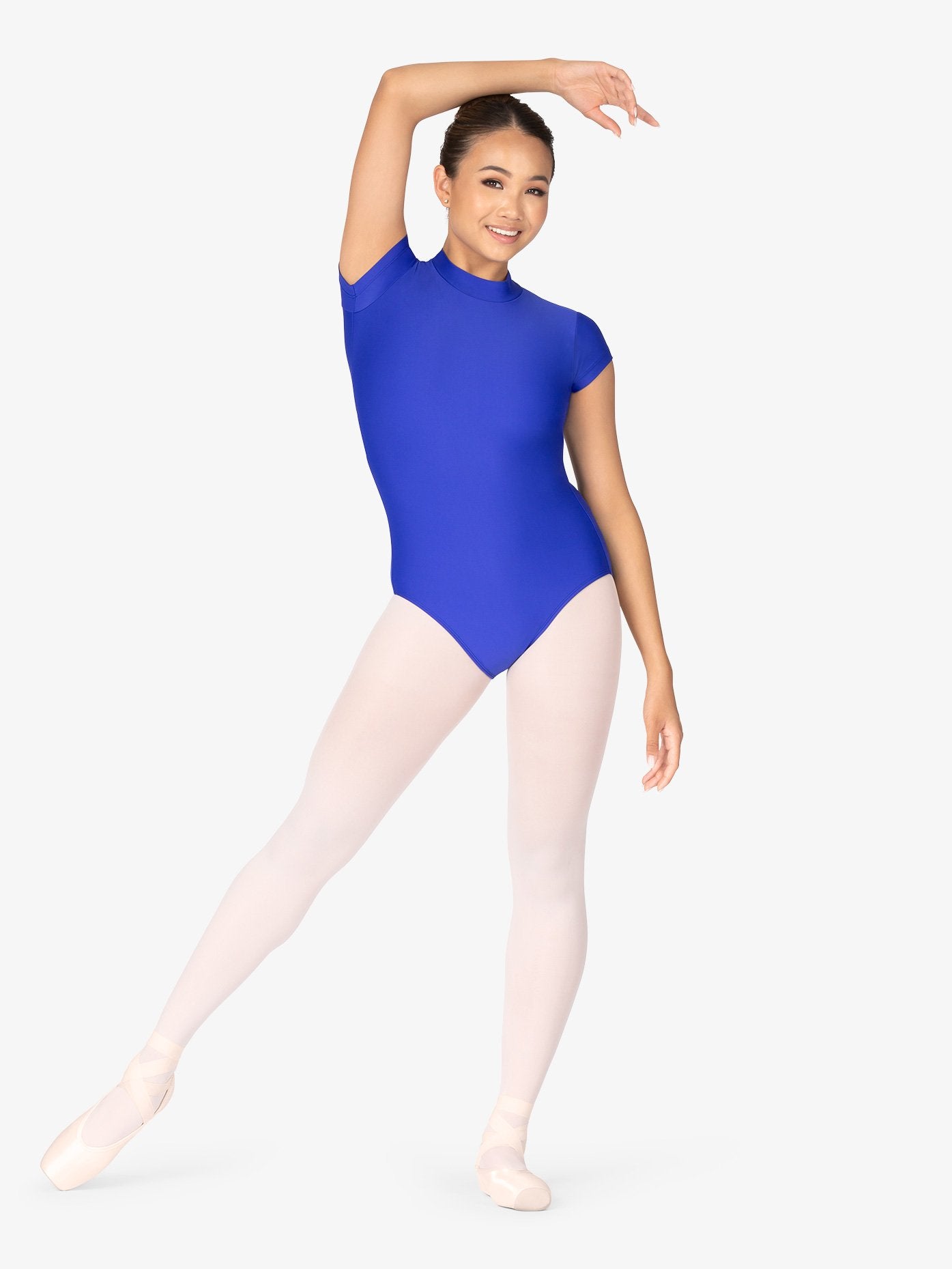 Mariia Crown Womens Mock Neck Cap Sleeve Leotard マリア クラウン モックネック キャップスリーブレオタード 【大人】